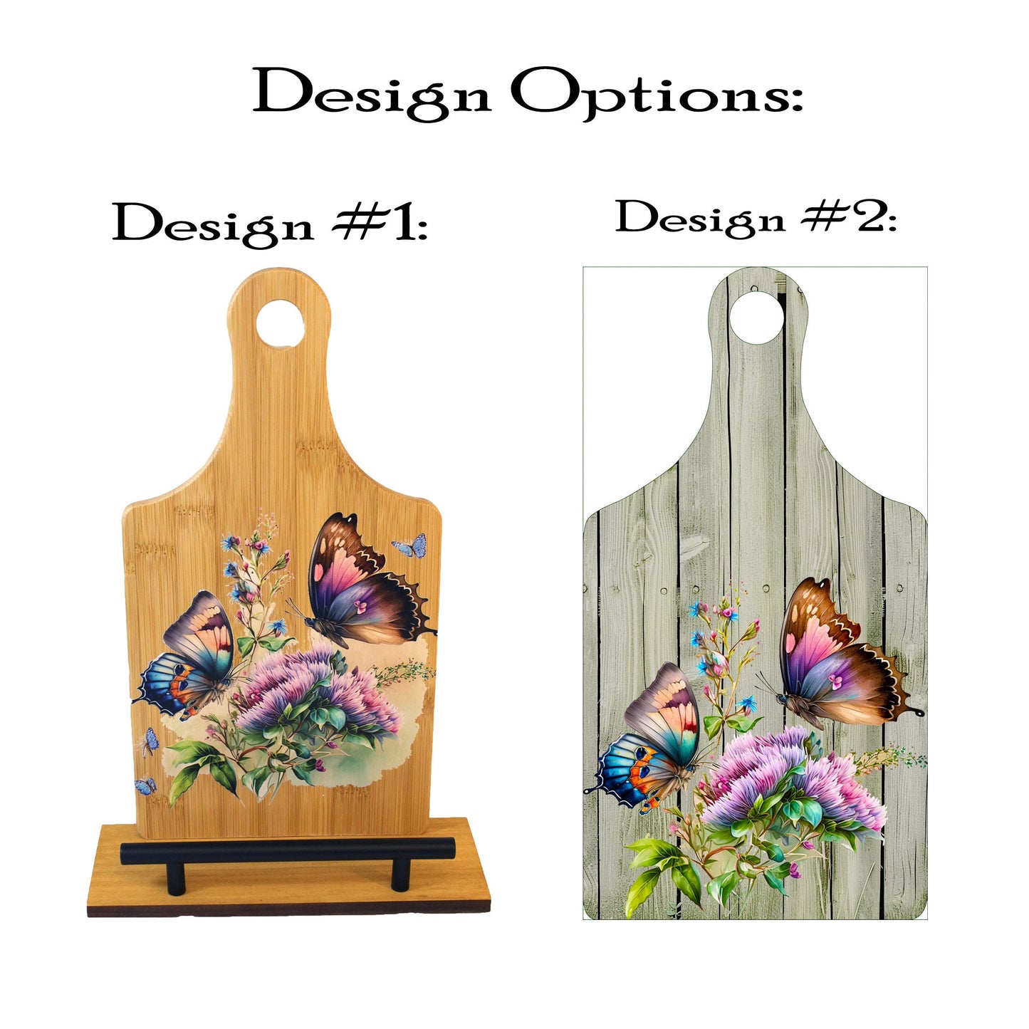 Personalized Decorative Cookbook Stand, Wooden Recipe Book Holder, Kitchen Home Decor, Tablet Ipad Stand, Butterfly Lover Housewarming Gift