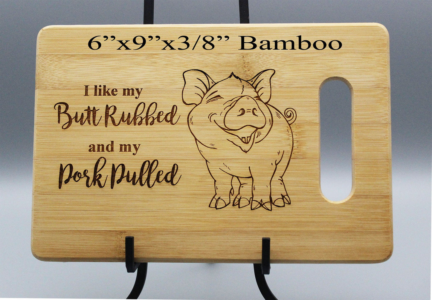 Pig Lover Gift, Pig Cutting Board, BBQ Cutting Board, BBQ Gifts, Cheese Board, Housewarming Gift, , I like my butt rubbed and my pork pulled