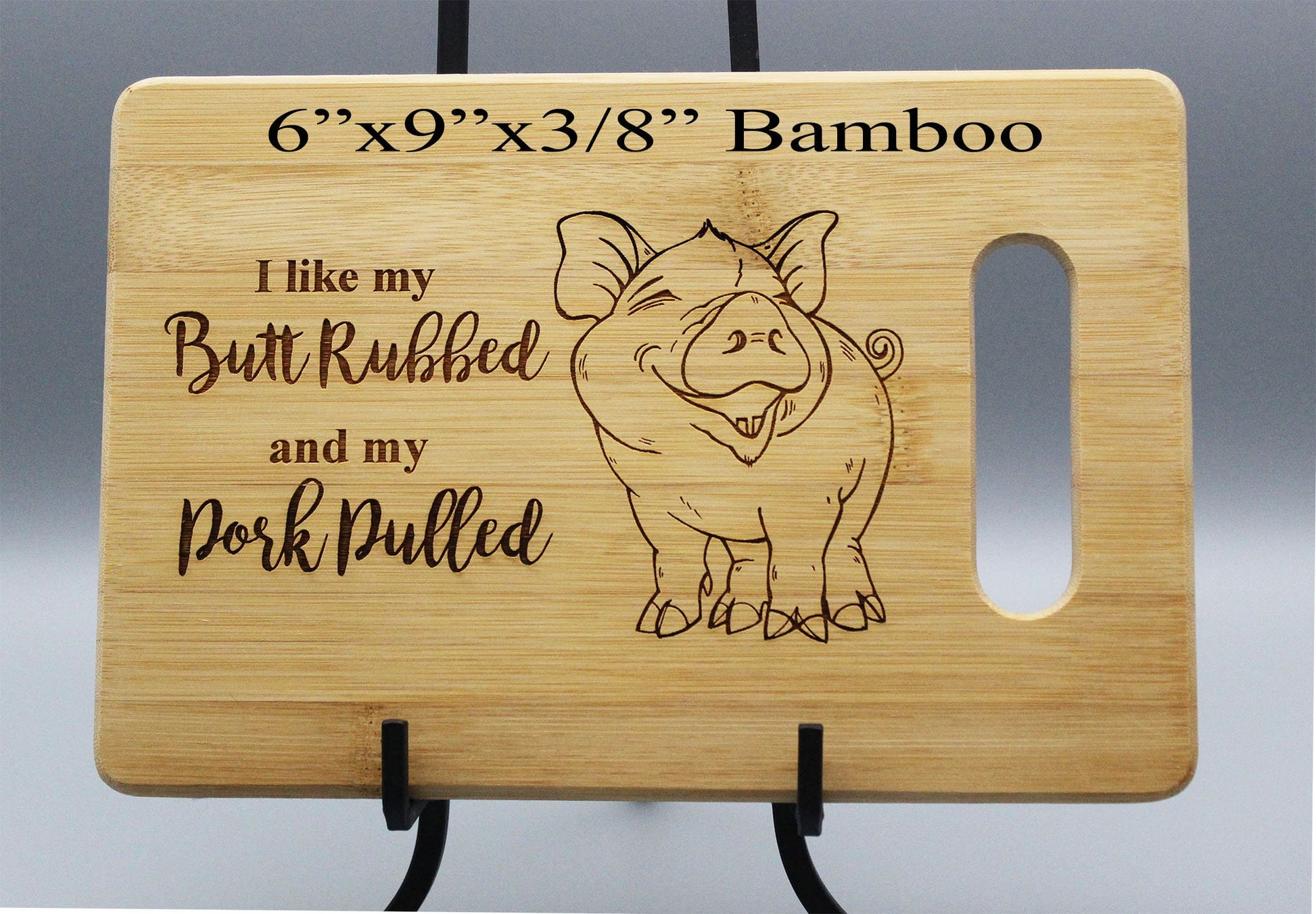Pig Lover Gift, Pig Cutting Board, BBQ Cutting Board, BBQ Gifts, Cheese Board, Housewarming Gift, , I like my butt rubbed and my pork pulled