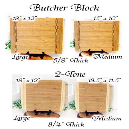 Christian Gifts of a Detailed Cross Engraved on Bamboo Wood Cutting Board, makes great Environmentally Friendly Gift, Wooden Easel Included