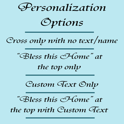 Christian Gifts of a Detailed Cross Engraved on Bamboo Wood Cutting Board, makes great Environmentally Friendly Gift, Wooden Easel Included