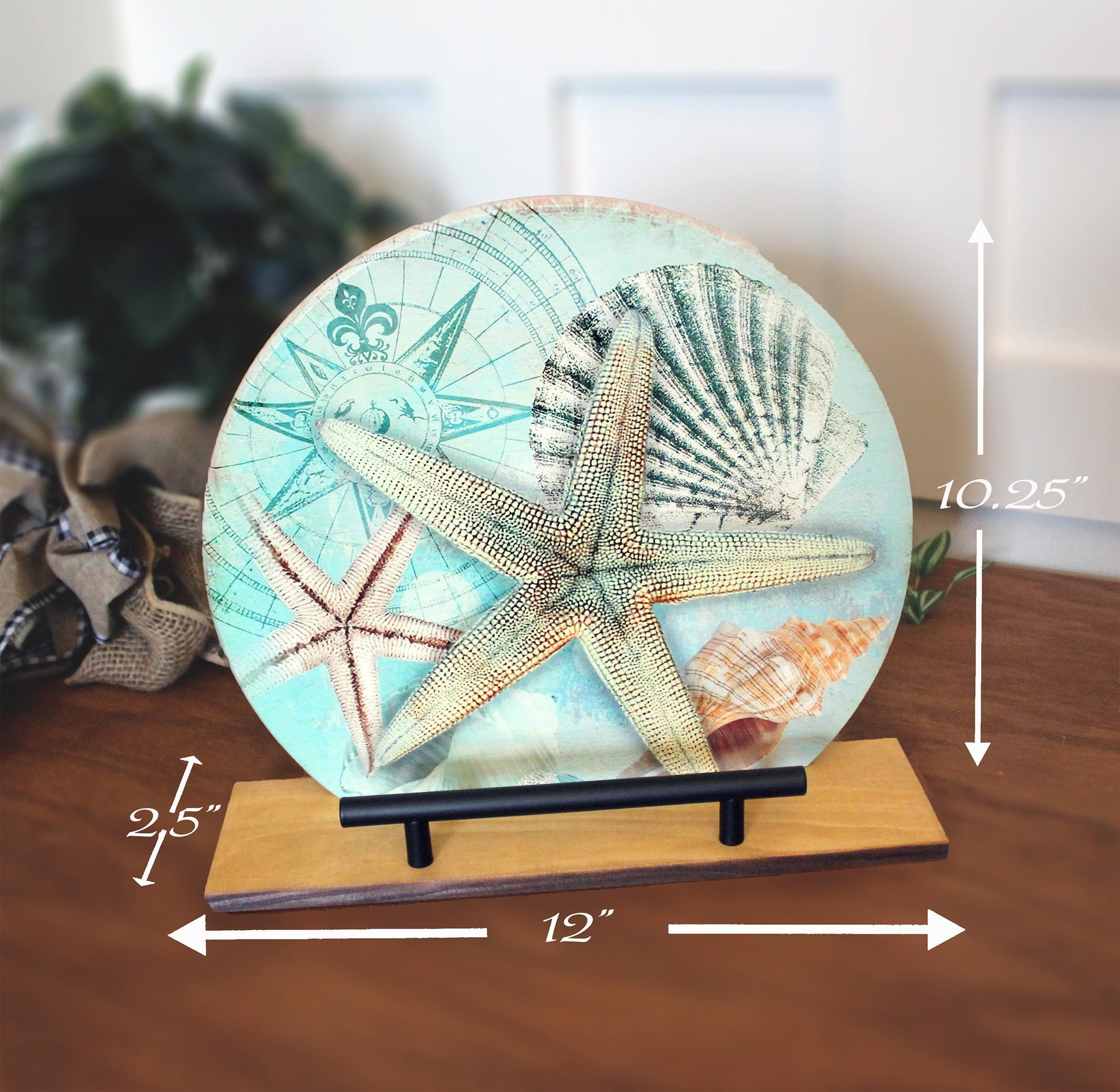 Personalized wooden cookbook stand, tablet & Ipad holder, Beach Lover Gift, Custom Book Valet, Family Recipe Holder, UV Printed Bamboo Stand