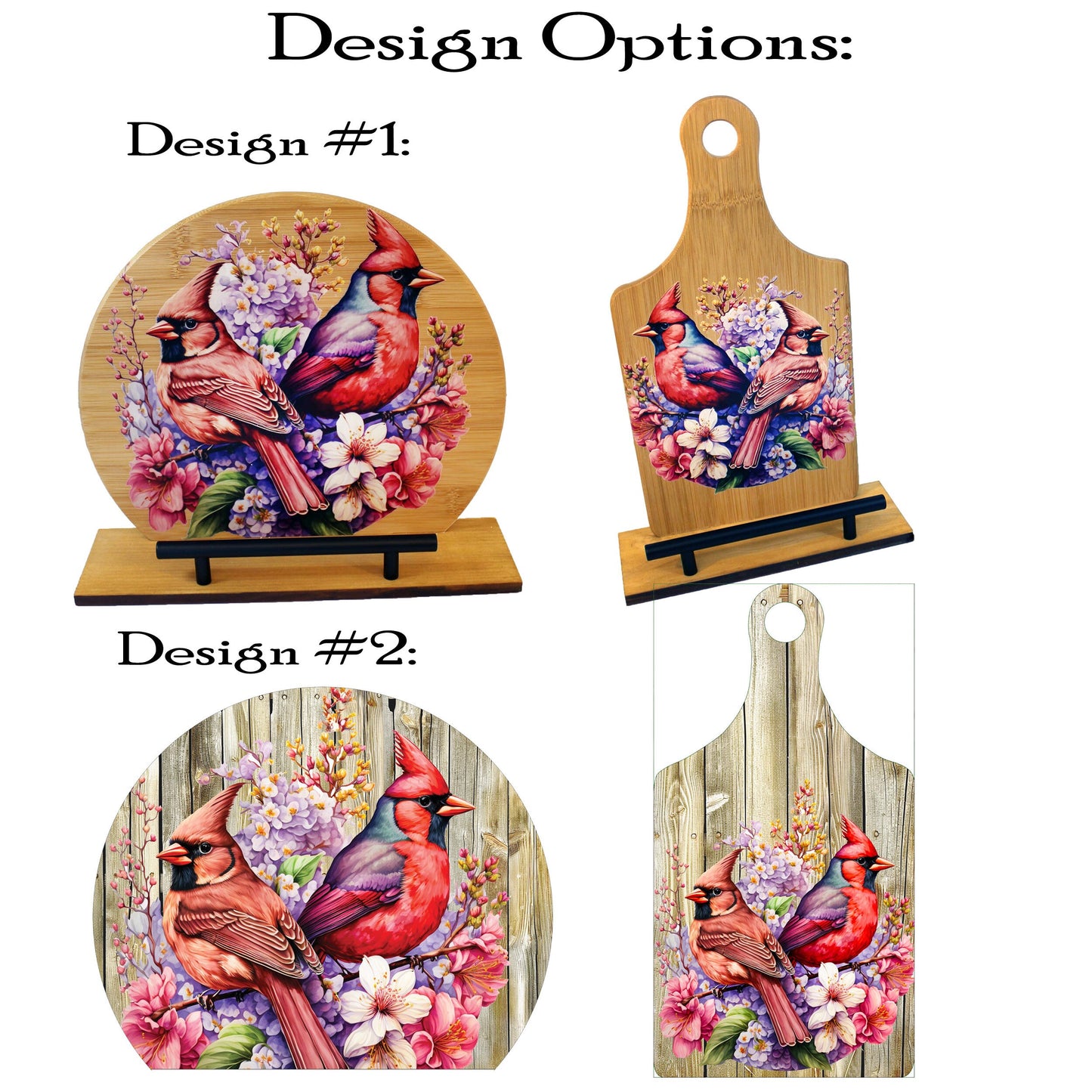 Personalized Custom Cookbook Stand, Decorative Spring Cardinal Lover Gift, Recipe Book Holder, Rustic Farmhouse Decor, Tablet Ipad Stand