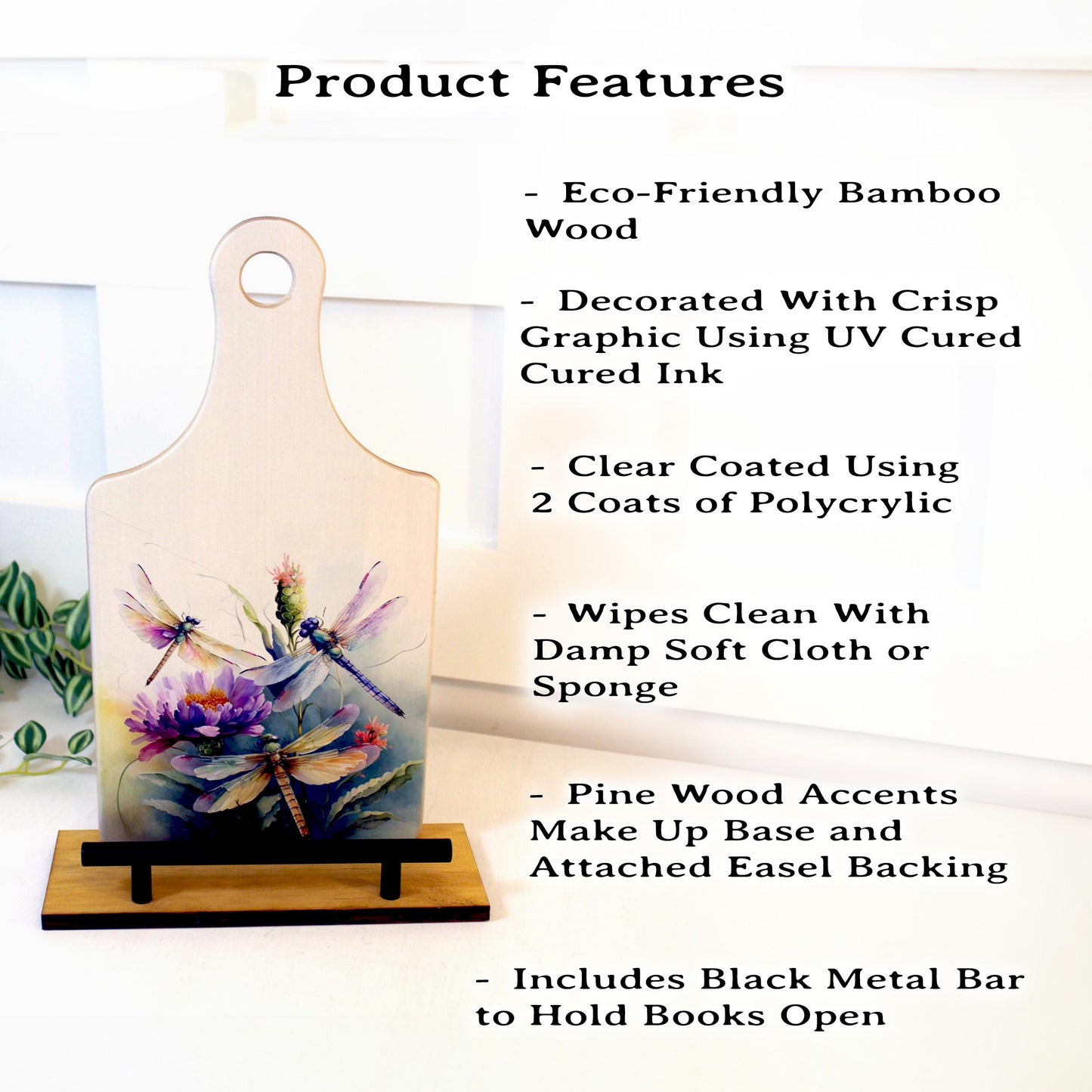 Decorative Cookbook Stand, Personalized Wooden Recipe Book Holder, Kitchen Home Decor, Custom Tablet Ipad Stand, Housewarming Giftl