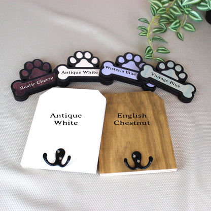 Personalized Wall Mounted Coat Rack, Wooden Key Holder, Bathroom Pool Towel Hook, Dog Leash Holder, Dog Lovers Gift