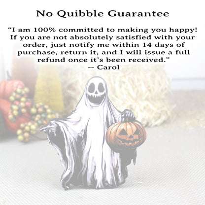 Personalized Ghost Shelf Sitter – Halloween Pumpkin Spirit with Name – Spooky Cute Custom Fall Decor, Memories of Pillowcases Full of Candy
