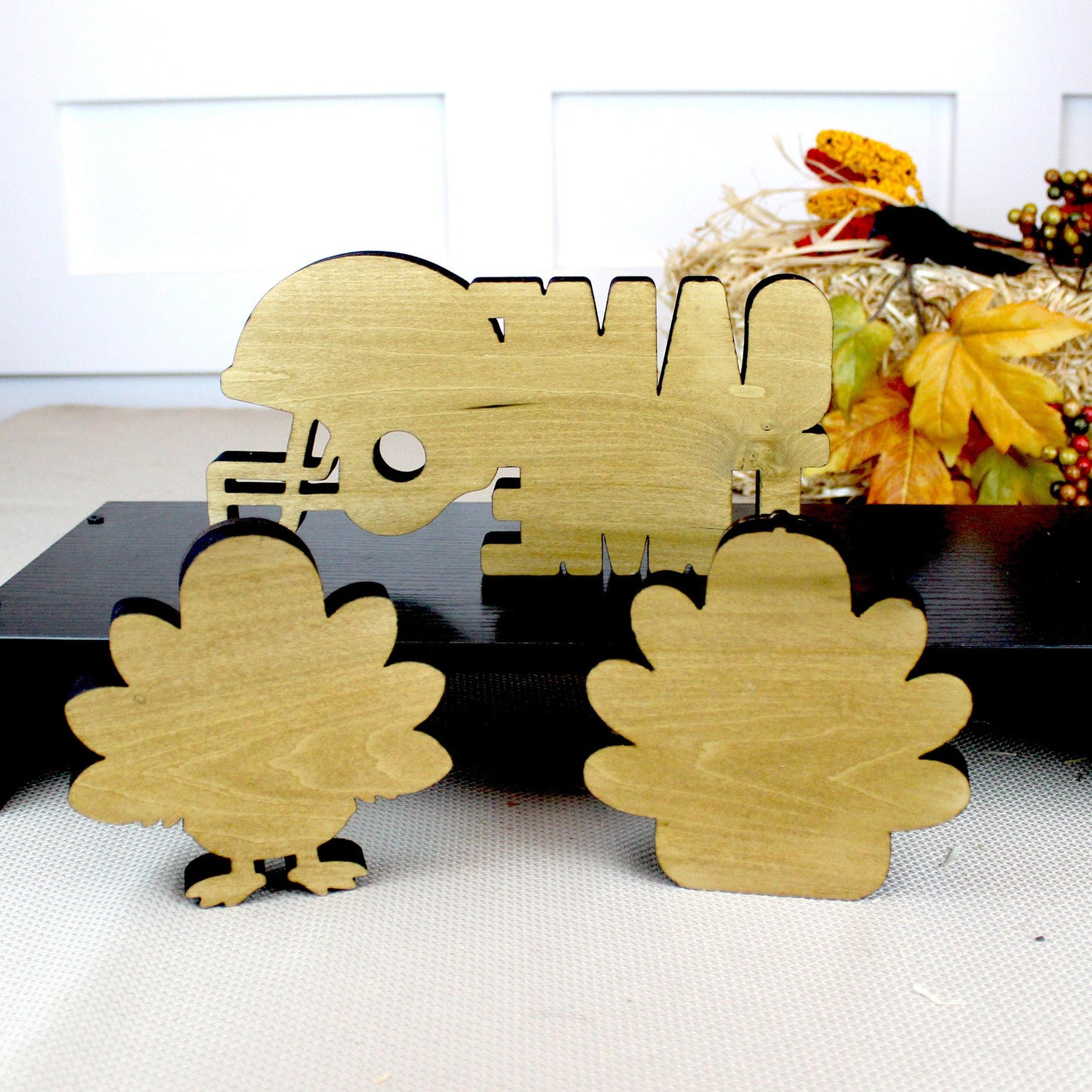 Football Turkey Shelf Sitter Set – Personalized Jersey, Game Time Decor