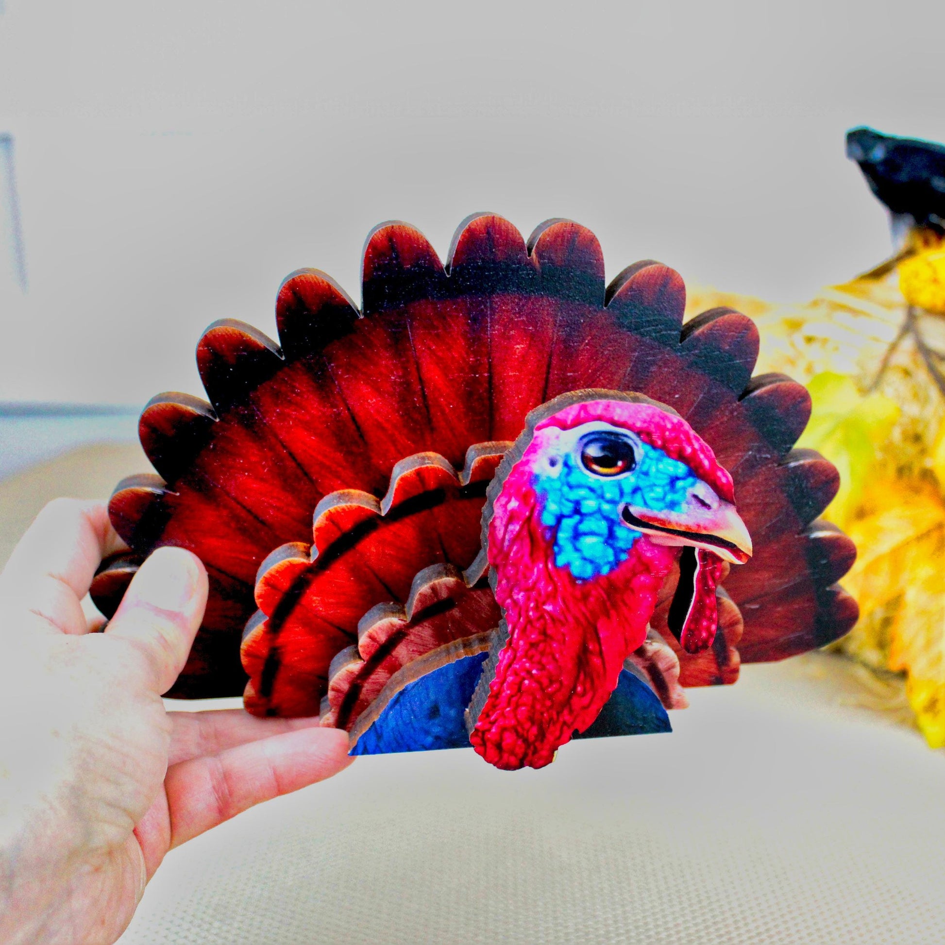 Turkey Shelf Sitter – Rustic Farmhouse Thanksgiving Decor