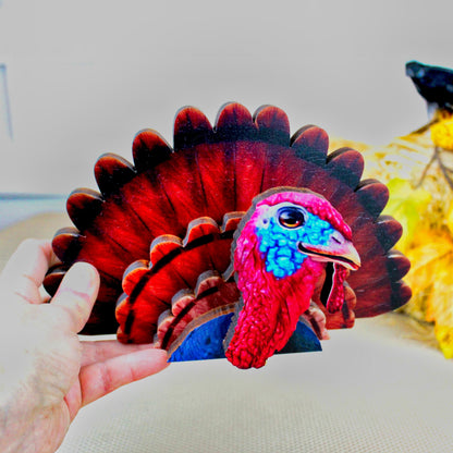 Turkey Shelf Sitter – Rustic Farmhouse Thanksgiving Decor