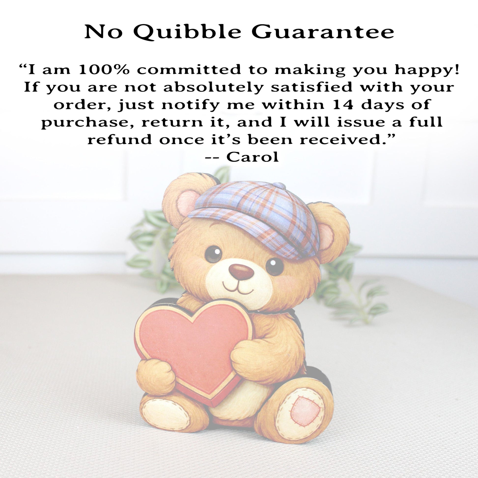 Valentine Teddy Bear Shelf Sitter – Personalized Heart, Two Sizes, Wooden Mantel & Tiered Tray Decor