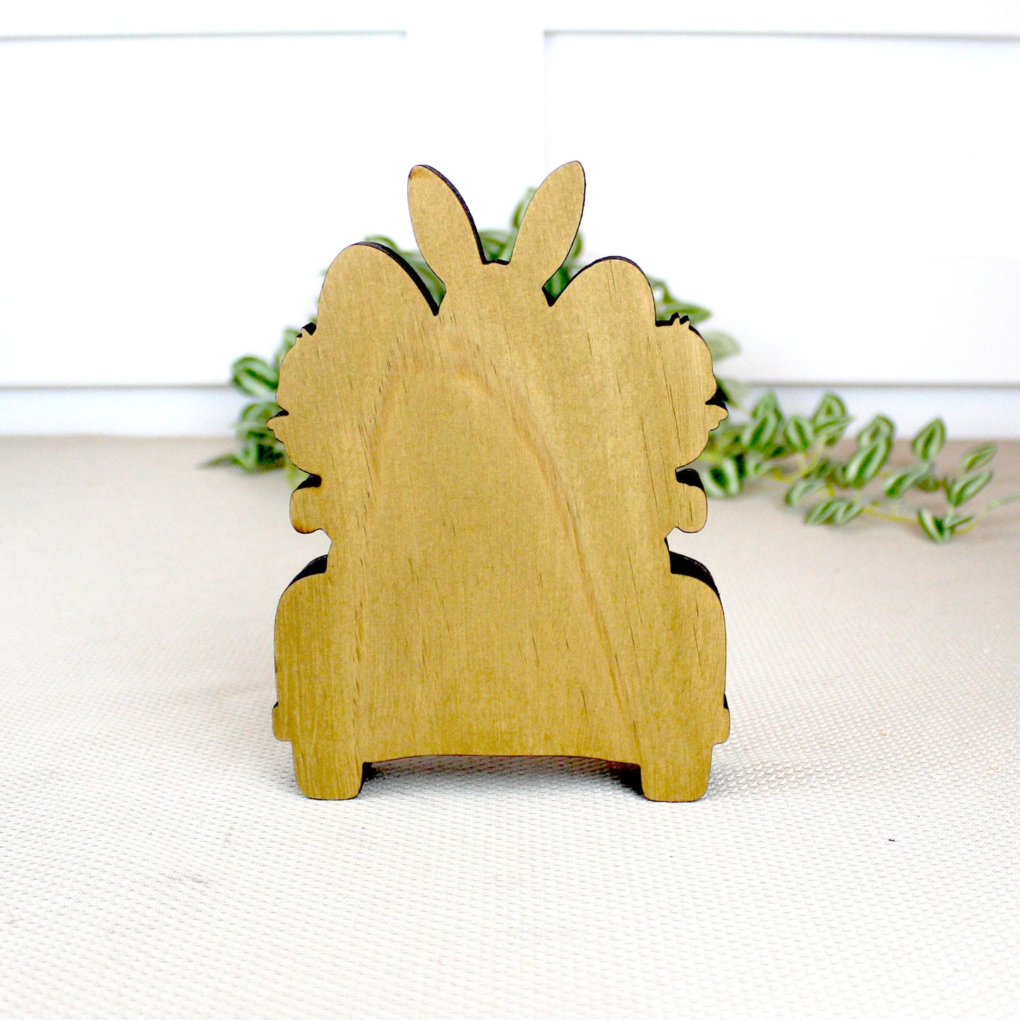 Easter Truck Shelf Sitter – Bunny & Chicks with Eggs, Personalized Wooden Spring Decor, Perfect for Mantels, Shelves and Tiered Trays