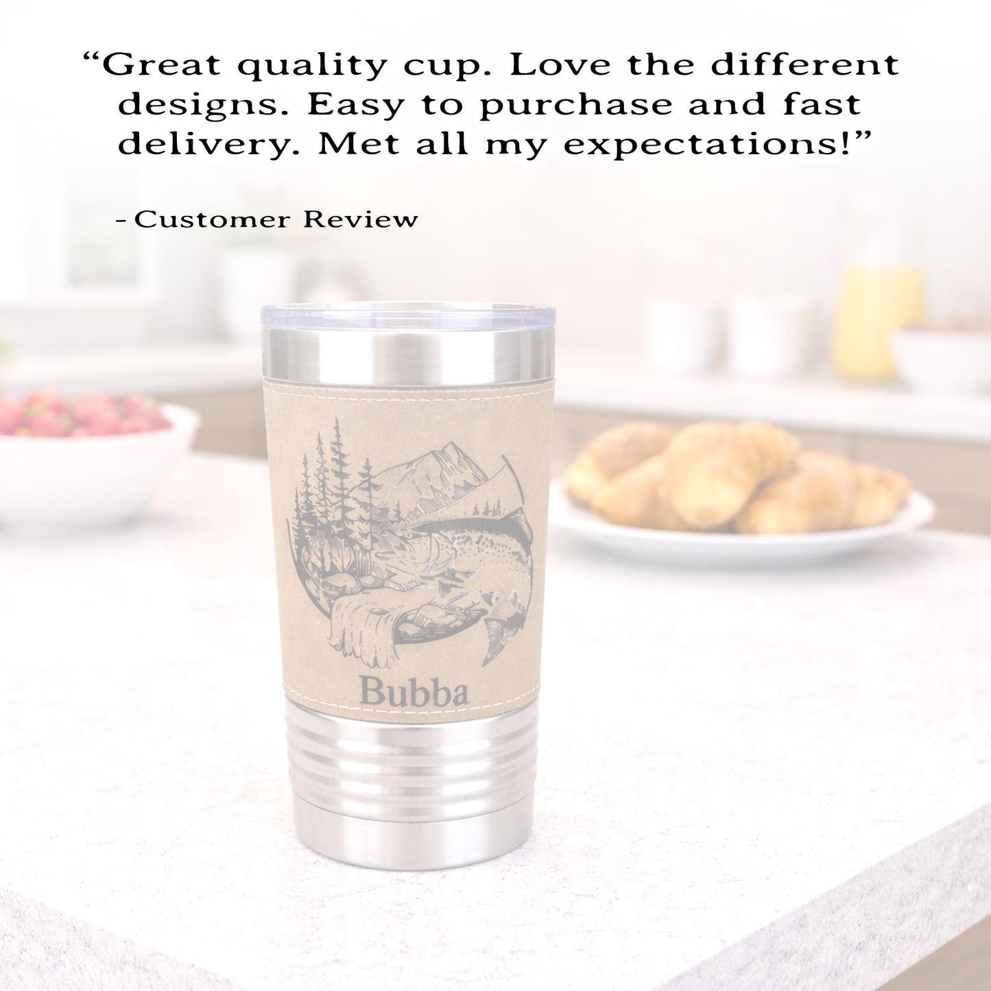 Fishing Buddy Gift, Personalized Groomsmen Fishing Tumbler, Custom Name Angler Cup, Rustic Wedding Party Gift