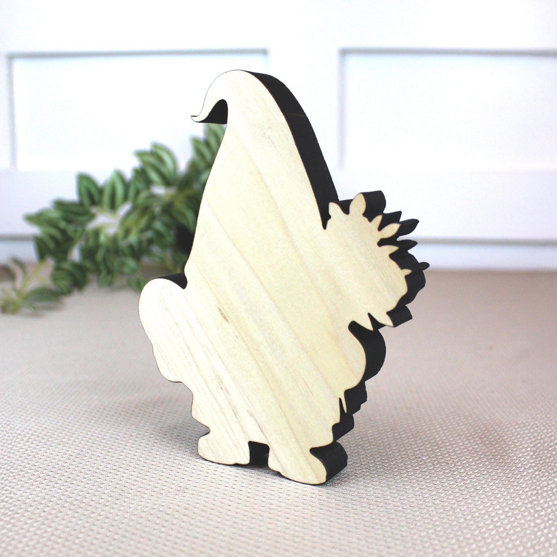 Valentine Gnome Shelf Sitter – Personalized Heart, Wooden Mantel & Tiered Tray Decor