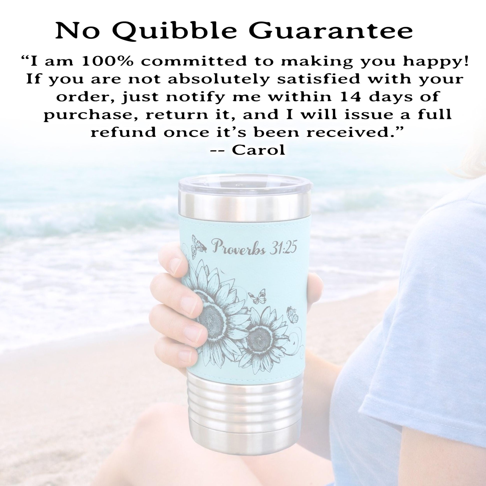 Sunflower & Butterflies Coffee Travel Mug, Personalized Travel Mug, Stainless Steel Travel Mug, Custom travel Mug, Leatherette Travel Tumblr