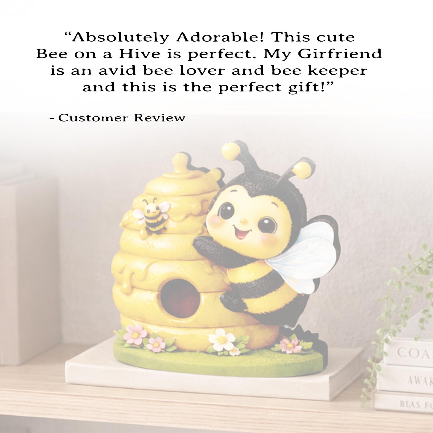Personalized Multi-Layered Bee and Beehive Shelf Sitter – Custom Name Kids Room Decor – Nursery Shelf Sign, Mantel & Tiered Tray Decor