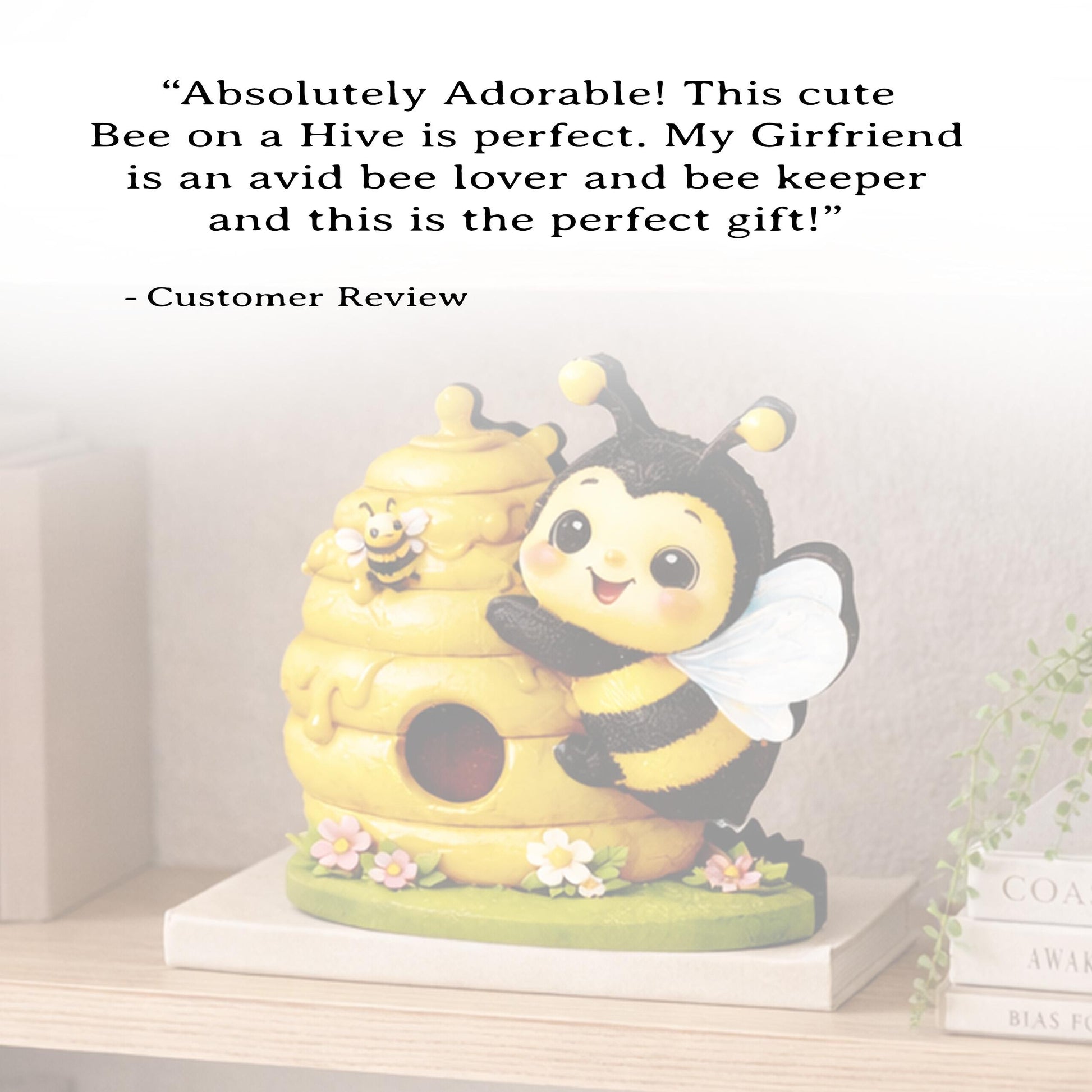 Personalized Multi-Layered Bee and Beehive Shelf Sitter – Custom Name Kids Room Decor – Nursery Shelf Sign, Mantel & Tiered Tray Decor