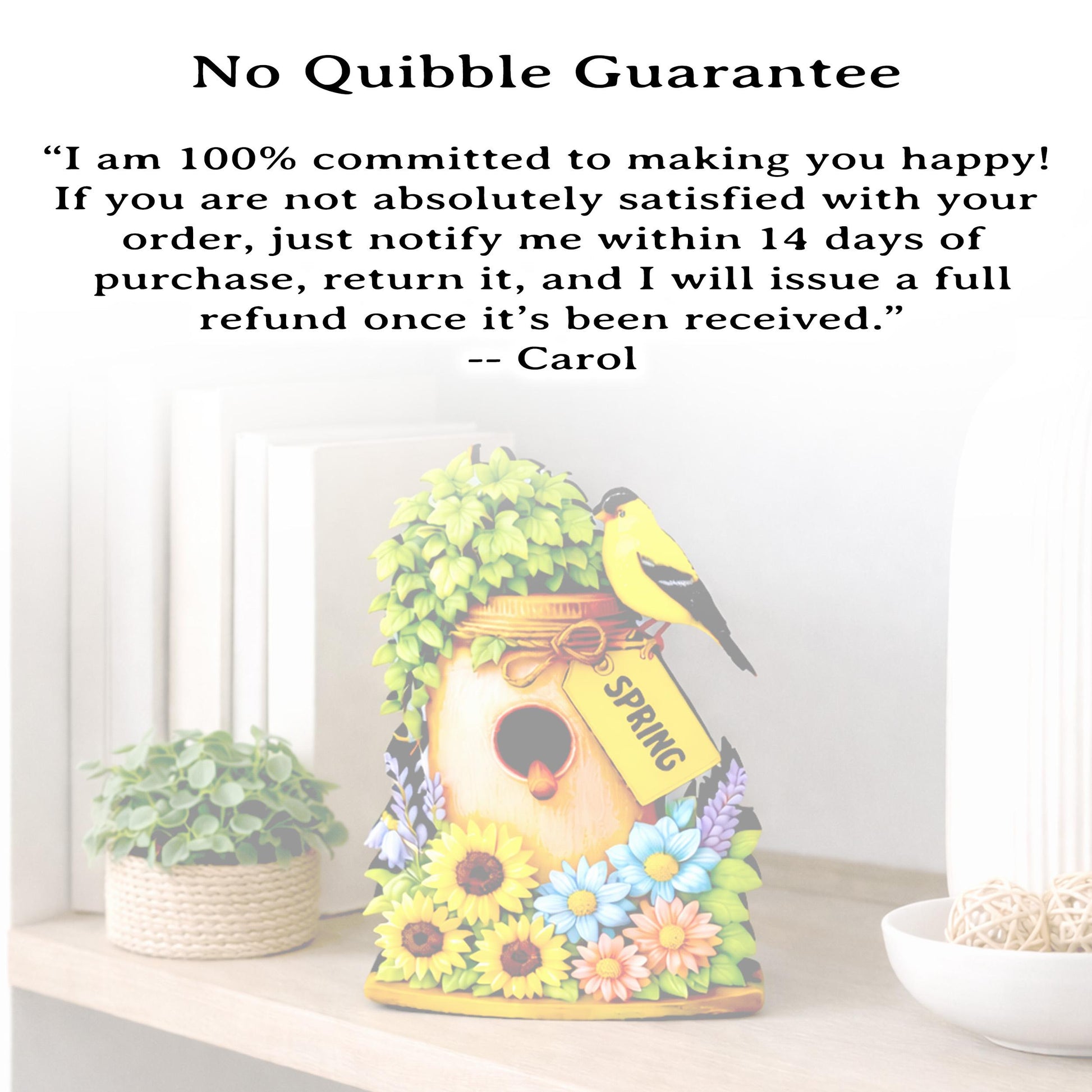 Personalized Spring Mason Jar Shelf Sitter – Chickadee and Sunflowers – Custom Name Kids Room Decor, Wooden Bird House Mantel & Tiered Tray