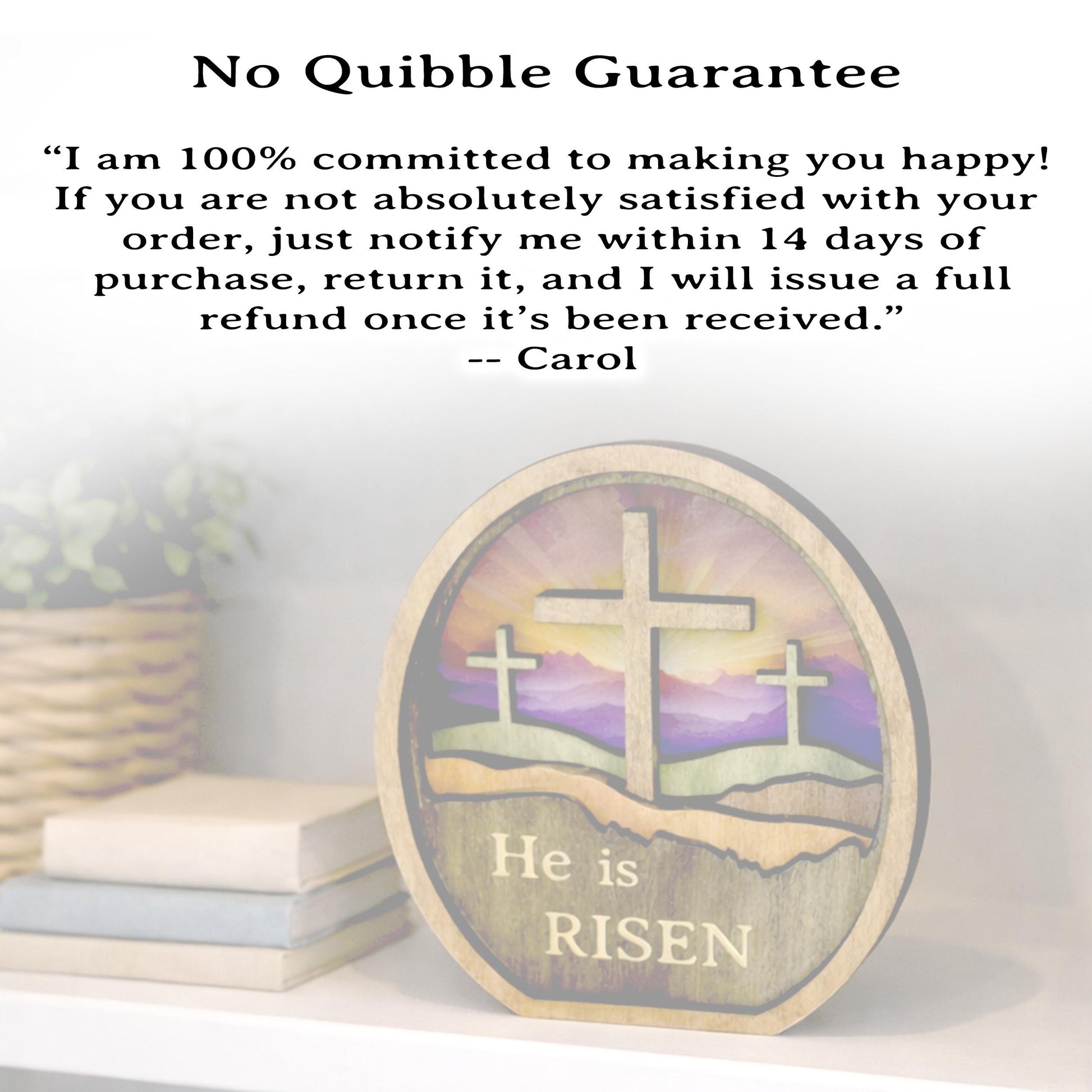 Personalized He Is Risen Easter Shelf Sitter, Christian Decor, Layered Wood Resurrection Sign, Religious Spring Tabletop Decor