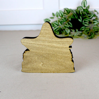 Personalized Nautical Star Shelf Sitter, Coastal Beach Decor, Starfish Tabletop Sign, Beach House Keepsake Gift, Shelf & Mantle Decor