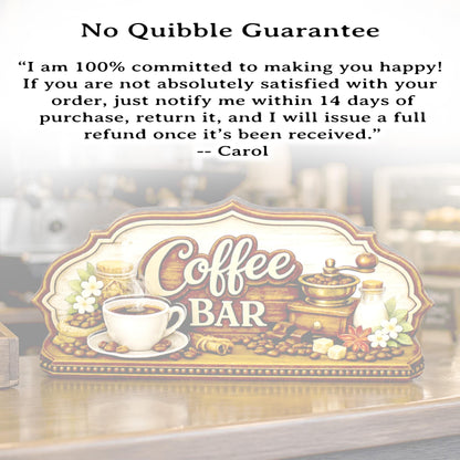 Coffee Bar Sign Shelf Sitter Keepsake, Wooden Coffee Lovers Decor, Coffee Station Sign, Kitchen Coffee Nook Decor, Gift for Coffee Lover