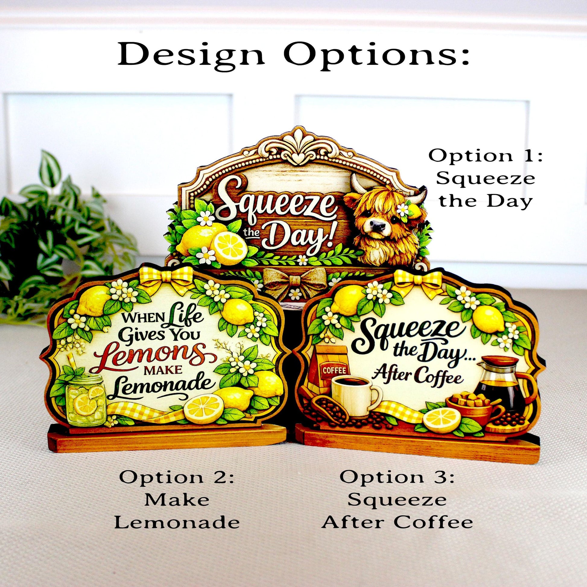When Life Gives You Lemons Shelf Sitter Keepsake, Wooden Lemonade Sign, Summer Kitchen Decor, Farmhouse Lemon Sign, Inspirational Gift