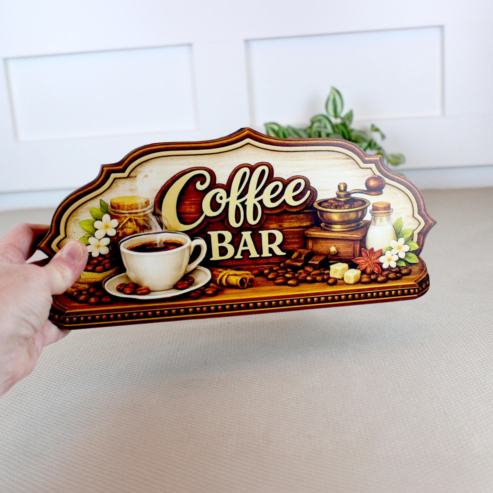 Coffee Bar Sign Shelf Sitter Keepsake, Wooden Coffee Lovers Decor, Coffee Station Sign, Kitchen Coffee Nook Decor, Gift for Coffee Lover