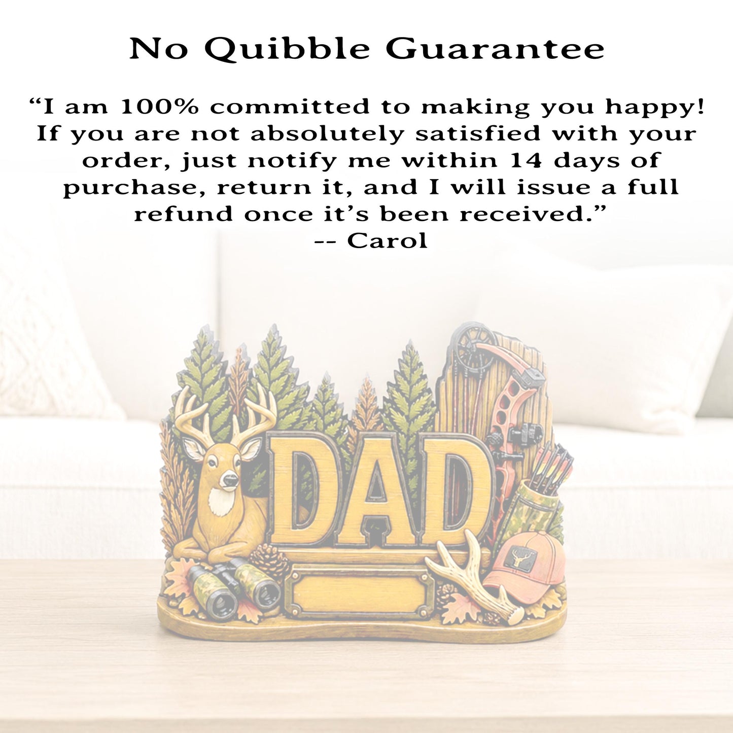 Hunting Dad Shelf Sitter, Personalized Fathers Day Gift, Layered Wood Deer Tabletop Decor, Buck Hunter Birthday Keepsake, Mantle Tray Sign