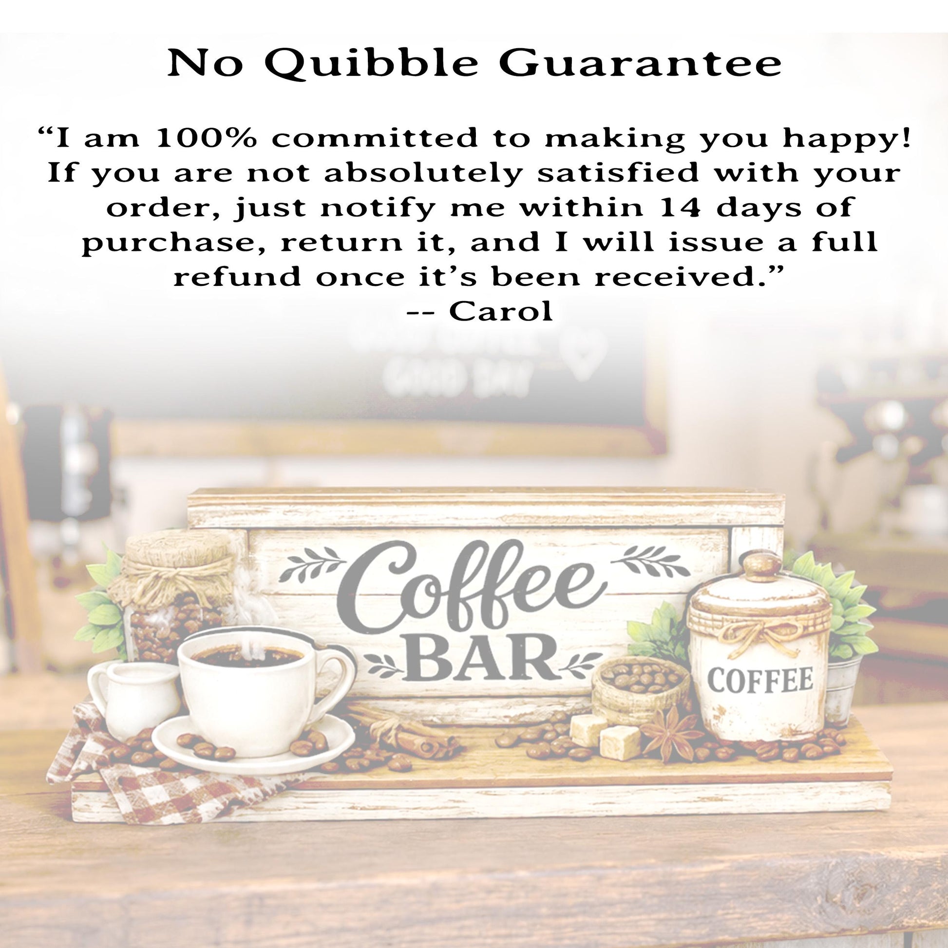 Personalized Coffee Bar Sign, Rustic Whitewashed Wood Decor, Tiered Tray Shelf Sitter, Coffee Station Centerpiece, Coffee Lover Gift Idea