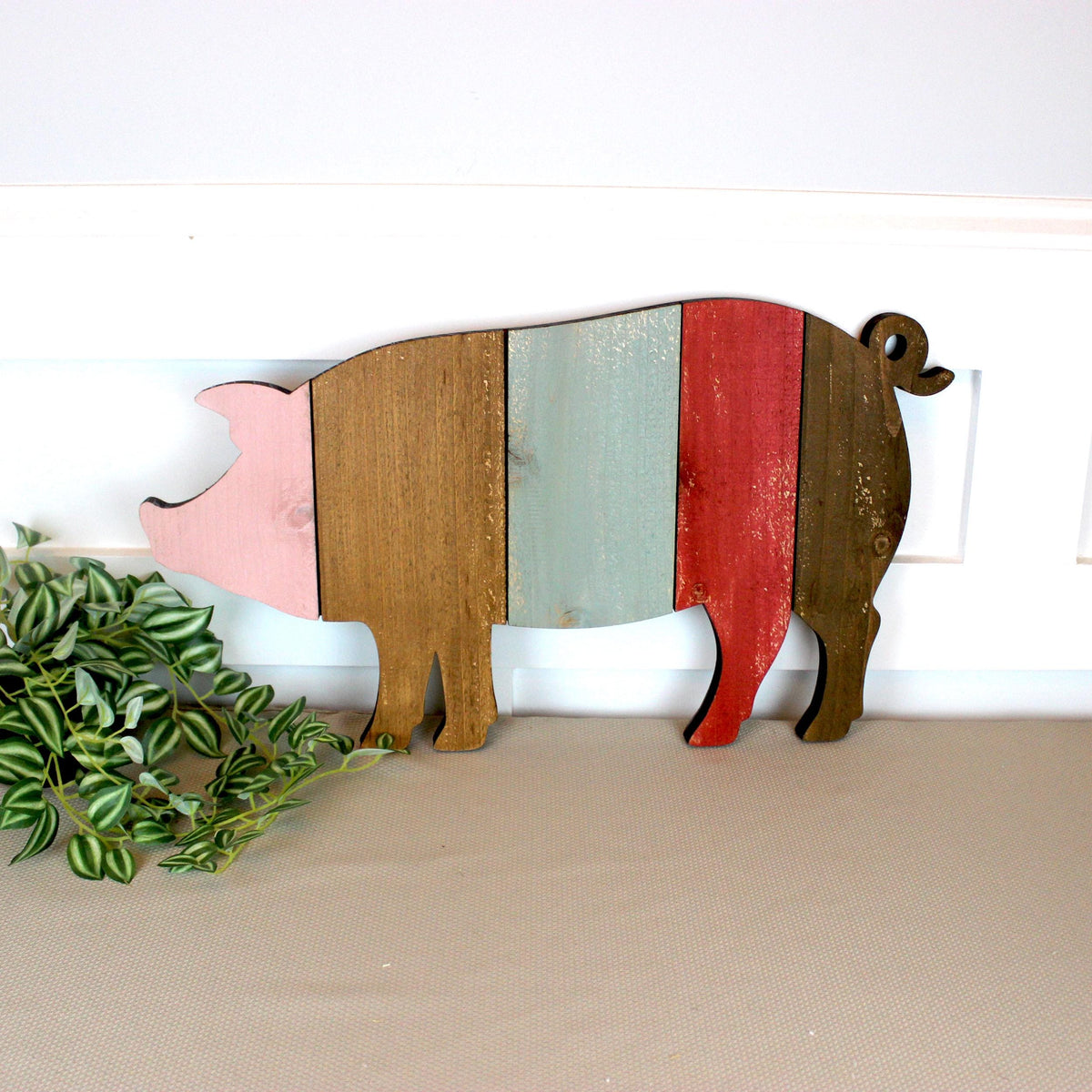 Pallet art Pig Wall Art, Farmhouse Pig Decor, Rustic Wooden Pig Wall Hanging, Country Kitchen Accent, Hog Gift Keepsake