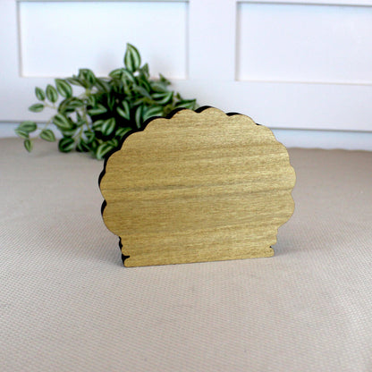 Personalized Mother Daughter Beach Shelf Sitter, Coastal Ocean Scene Decor, Seashell Tabletop Keepsake Gift for Mom or Daughter