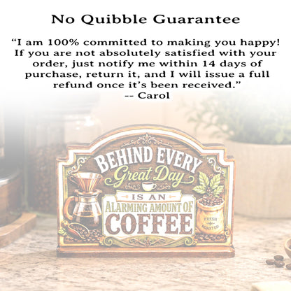 Rustic Coffee Bar Shelf Sitter Perfect for Kitchen Counter or Coffee Bar, Funny Kitchen Counter Sign, Farmhouse Espresso Station Decor