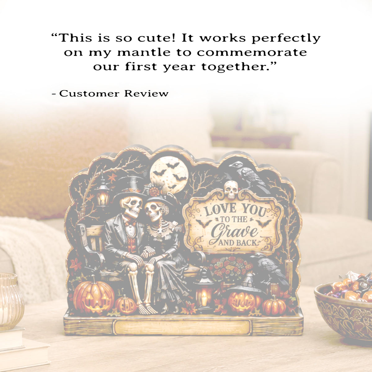 Vintage Gothic Halloween Shelf Sitter Perfect for Entryway or Window Sill, Trick Or Treat Autumn Keepsake, Spooky Pumpkin Table Accent, 2