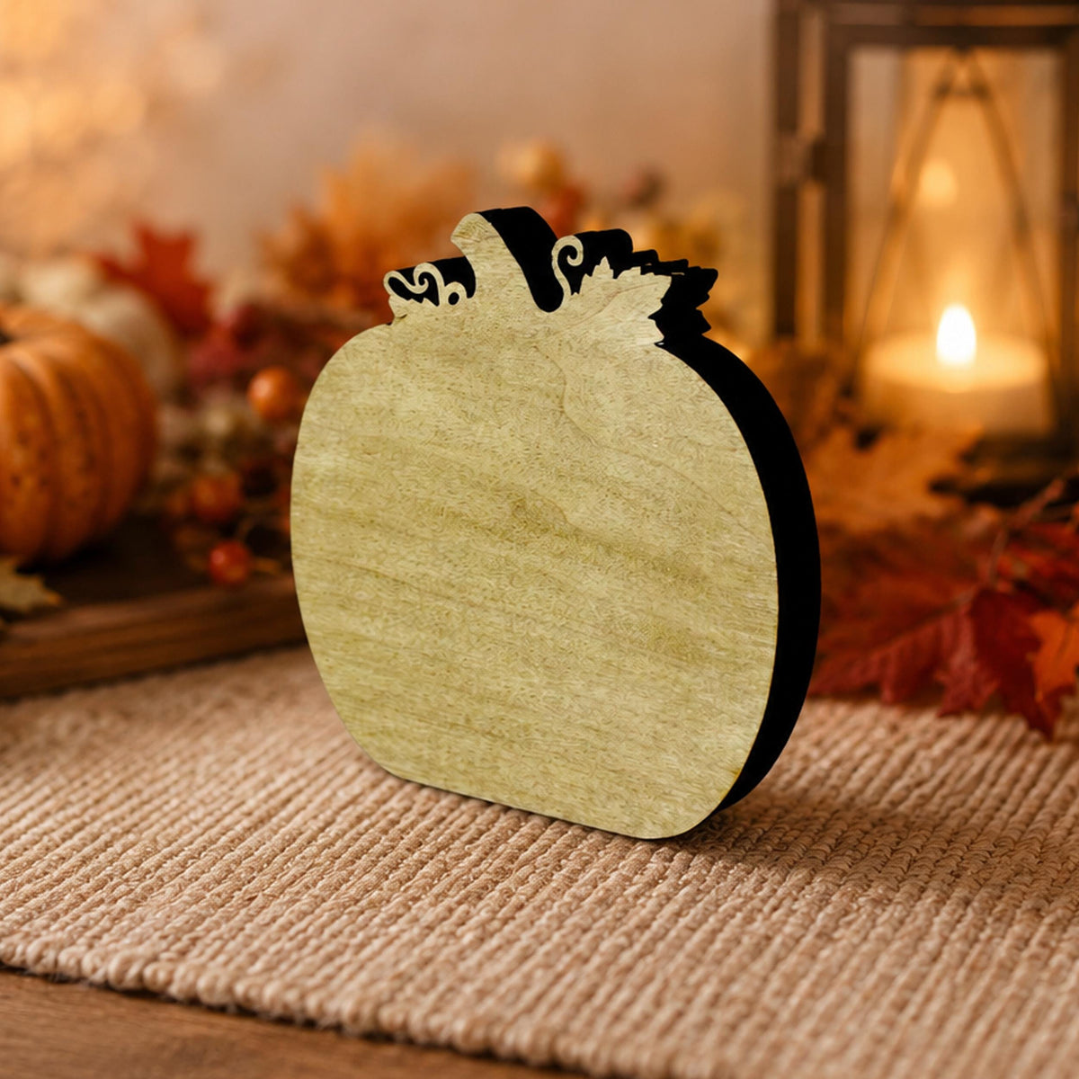 Personalized Pumpkin Fall Decor, Custom Family Name Autumn Shelf Sitter, Layered Wood Farmhouse Decor, Thanksgiving Table Accent